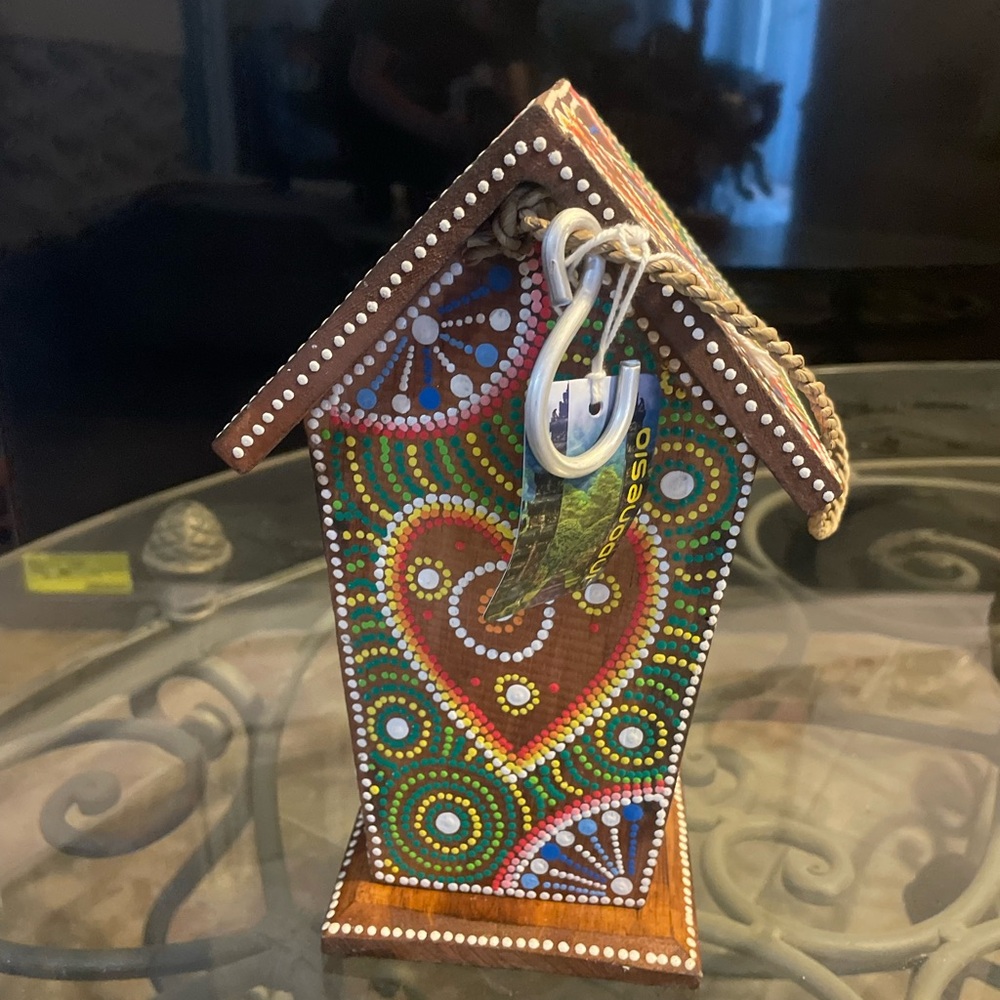 Handcrafted Multicolor Birdhouse - Picture 4 of 6